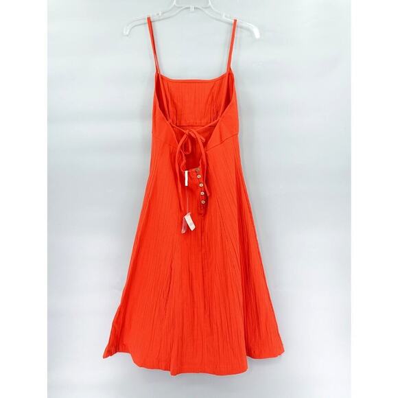 Free People Strappy Midi Dress XL Heated Open Back Beachy Boho Chic Festival - Picture 6 of 15